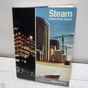Steam its generation and use vintage 1970's hardcover book Babcock & Wilcox